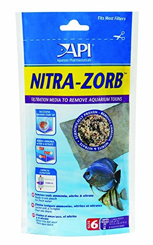 API Nitra-Zorb Filter Media Pouch 7.4 Ounces Size 6 Removes Aquarium Toxins (2 Pack)