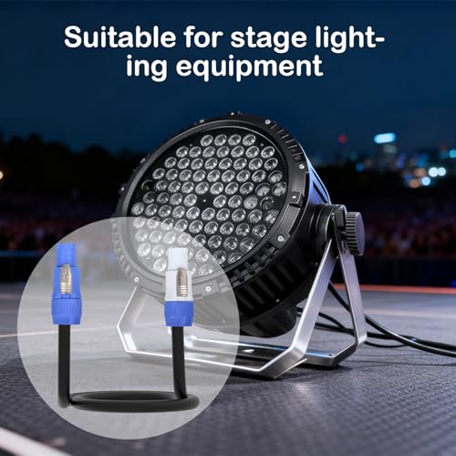 Image of 3 Pin PowerCon Power Cable AC PowerCon Input to Output 12AWG Power Extension Cable Fits for Stage Light,LED Screen Beam Moving Head Light, Audio Video Equipment and More (1M /3FT)