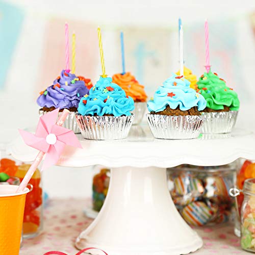 Image of Sumind 400 Pcs Mini Foil Cupcake Liners Holiday Baking Cups,Silver
