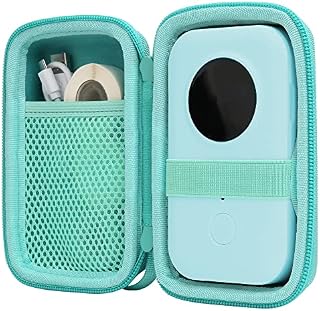Aenllosi Twarde etui do przechowywania etykiet Phomemo D30/Phomemo D35/COLORWING D30/Memoking D30 Bluetooth do drukarki etykiet (tylko etui) (zielone)