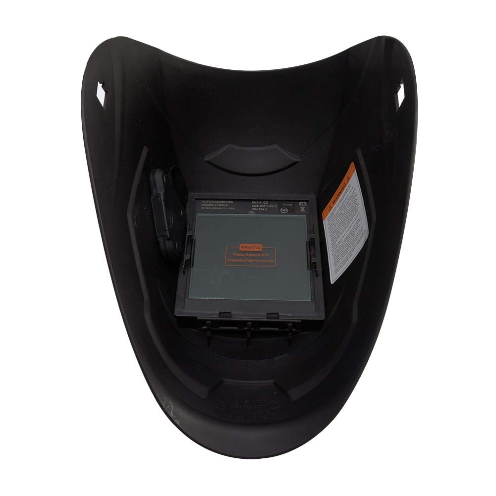 Mascara de Soldar, Careta para Soldar 4 Arco Protecter grande Ver Casco de Soldadura Soldadura Pulido lente de oscurecimiento auto solar tapa del objetivo