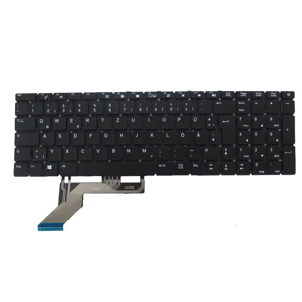 Laptop-Tastatur für MEDION AKOYA P17609 MD61937 MD61939 MD61943 MD62051 MD62070 MD62177 MD62180 MD62256 MD62336 MD62415 MD62373 Deutsch GR Schwarz Ohne Rahmen