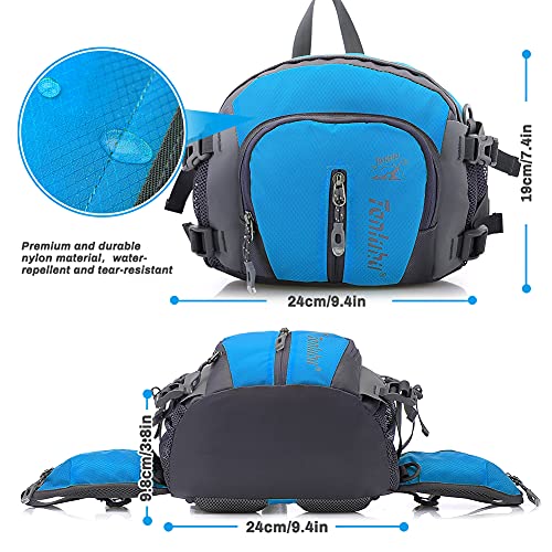 BestFire draagbare wandel-heuptas Waterdichte nylon heuptas Hardlopen Wandel-heuptas Multifunctionele bidonhouder Looptas voor buitenshuis reizen - Image 5