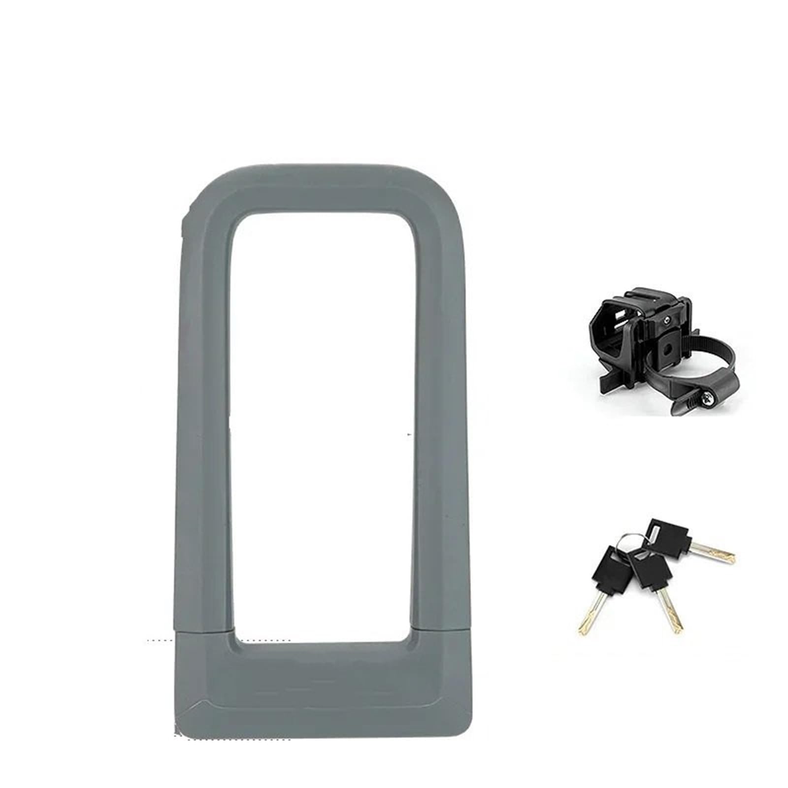 Hdrtcbu Rks626-Gr Chain Lock Bike Lock Silicone U-Shaped Resistant To Hydraulic Shear Motorcycle Anti-Theft Motorbike Lock(Rks626-Gr)