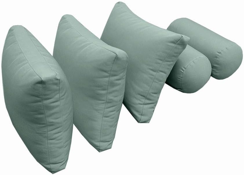 Prolinemax Style3 Twin Size 6PC Knife Edge Outdoor Daybed Mattress Cushion Bolster Pillow Complete Set AD002