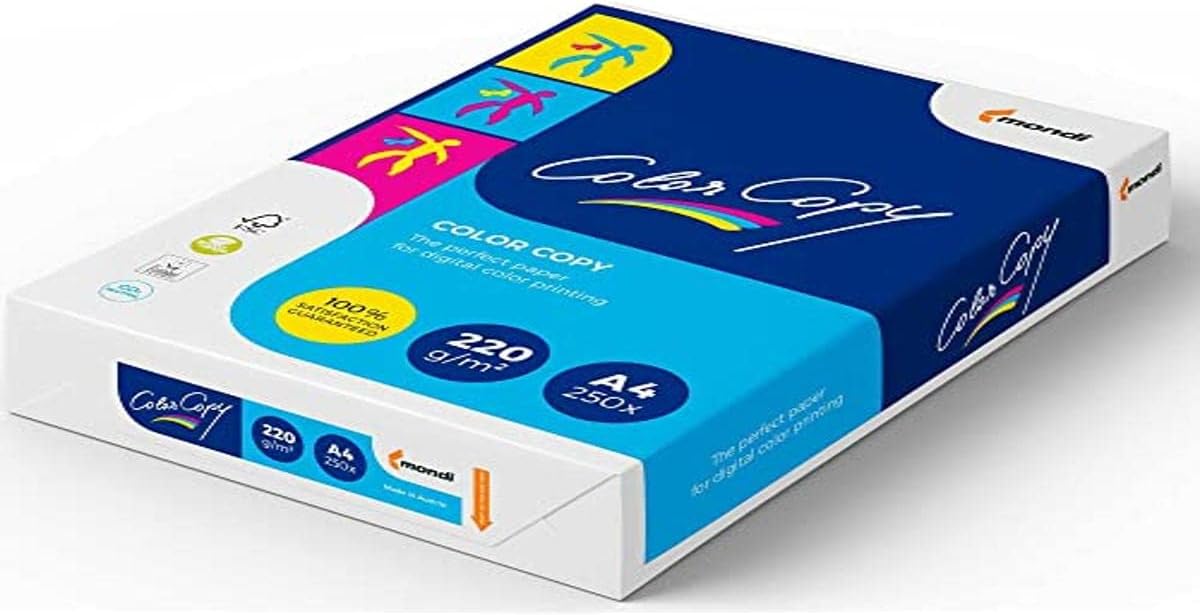 Carta Da Stampa Mondi Color Copy A4 300gr/mq - 125 Fogli Per Stampante Laser Digitale - Foto 9