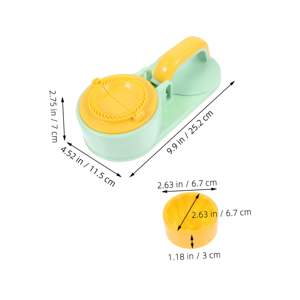 ABOOFAN 2-in-1 Dumpling Maker Press Compact Easy to Clean Essential for Noodle Dumpling Shops