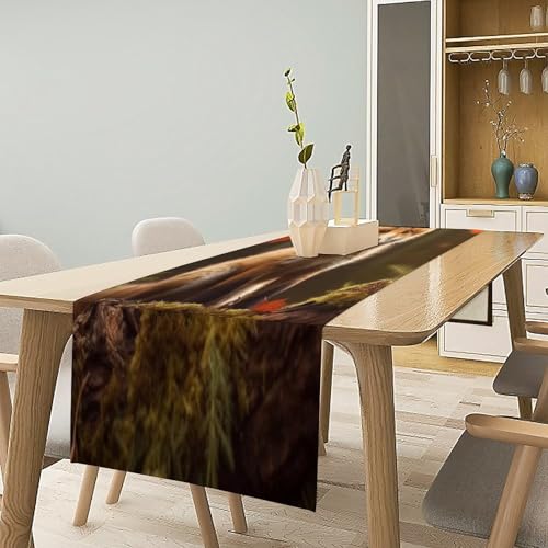 Chemin de table renard mignon épais pour décoration de table - 7