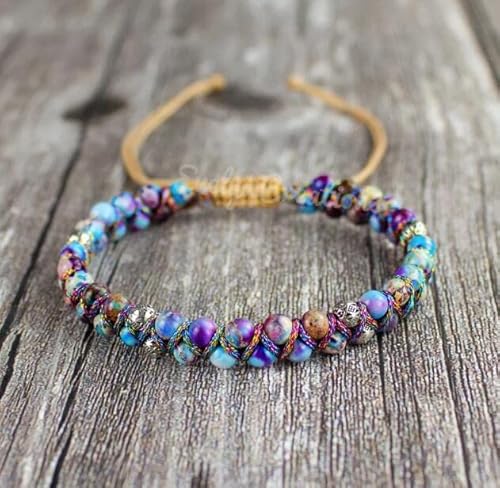 Sofiacreations Beaded Bracelets For Women Boho Natural Handmade Crystal Wrap Bracelet Jewelry (Galaxy Sea Sediment) #TOP2