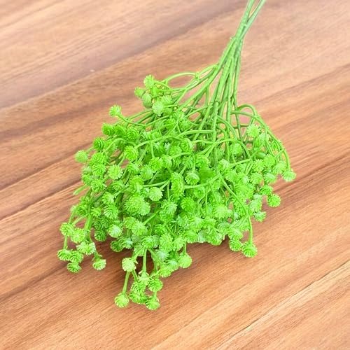 Image of Art Street Green Babys Breath Flowers Artificial Gypsophila Bouquets Flowers |Faux Flowers for Vases| Decoration Items for Living Room, (Set of 3)