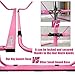 PreGymnastic Folding Gymnastics Bar with Rings, Foldable Kip Bar with Sturdier Base, Training Bar for Kids Ages 3-10, Horizontal Bar, Home Gym Equipment for Boy Girl