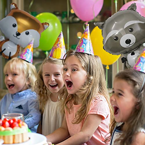 Blingabc Jungle Safari Animal Balloon 8Pcs Cute Animal Bear Foil Balloons Party Decor For Woodland Theme Baby Shower Children Birthday Party Decorations Supplies(Jungle Balloon) #TOP3