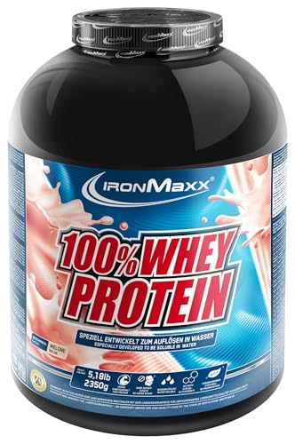 Preisvergleich Produktbild IronMaxx 100% Whey Protein Pulver - Melone 2350g Dose / zuckerreduziertes, wasserlösliches Eiweißpulver aus Molkenprotein / viele verschiedene Geschmacksrichtungen