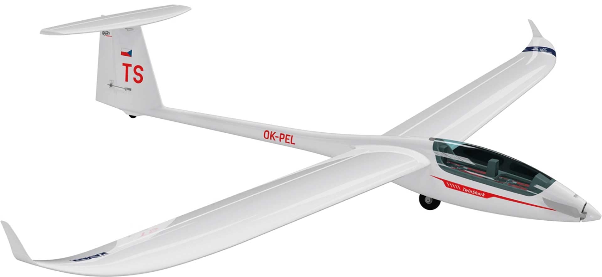 Kavan Mousse Moulée 304TS TwinShark – 2700 Mm – ARF EPO – Planeur RC Thermique Et Pente