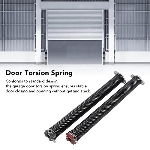 Ausla 2 Muelles de Torsión para Puerta de Garaje de 2 Pulgadas, Hechos de Bobina de Acero y Barril de Aluminio, Mínimo 18.000 Ciclos para Reemplazo e Instalación Familiar (11x70cm)