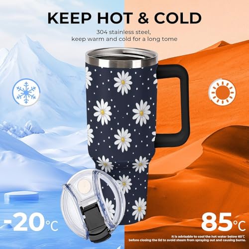 Taza de viaje de 40 onzas: termo de café y botella de agua para coche 4