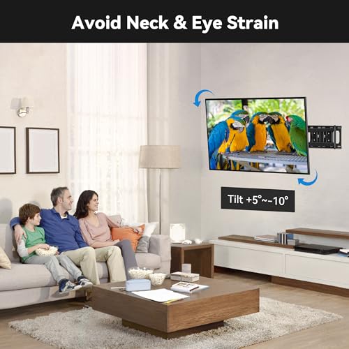Image of FORGING MOUNT Long Arm Corner TV Wall Mount for 26-60 Inch TVs