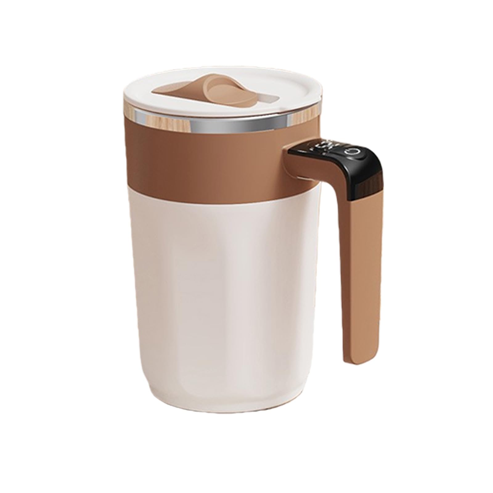 Jazuaiao 400ML Intelligent Coffee Mugs with Built in Digital Display Automatic Stirring and Temperature Control 316 Nonrust Steel Auto Temperature Control Cup
