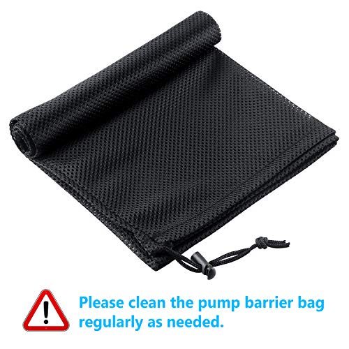 Cwkjtop Pump Barrier Bag, 2 Pack 16.5"X 12.5" Pond Pump Filter Bag, Large Pump Mesh Bag Black Media Bag For Pond Biological Filters Pond & Submersible Outdoor #TOP3