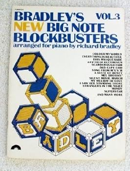 Paperback Bradley’s New Big Note Blockbusters, Volume 3, for Piano Book