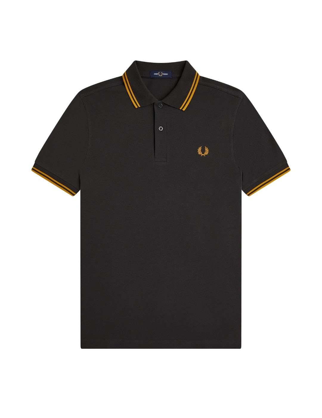 Fred Perry Polo Twin Tipped Hombre Gris XL