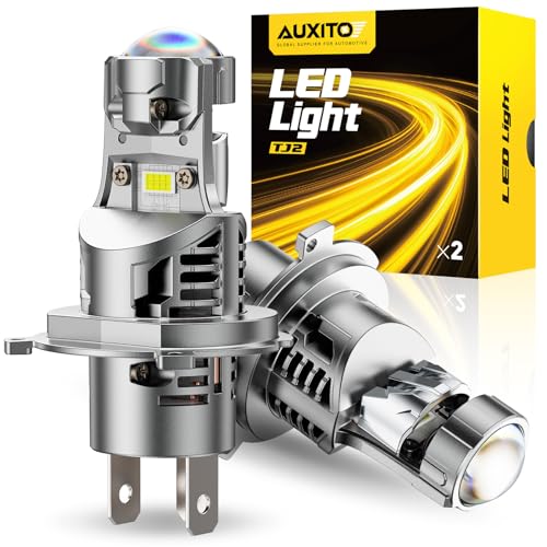 AUXITO 9003 LED Bulb, 30000LM Brightness 6500K White, Plug-N-Play, 60000+ Hour Lifespan, Canbus Ready, 99% Compatibility, 2PCS