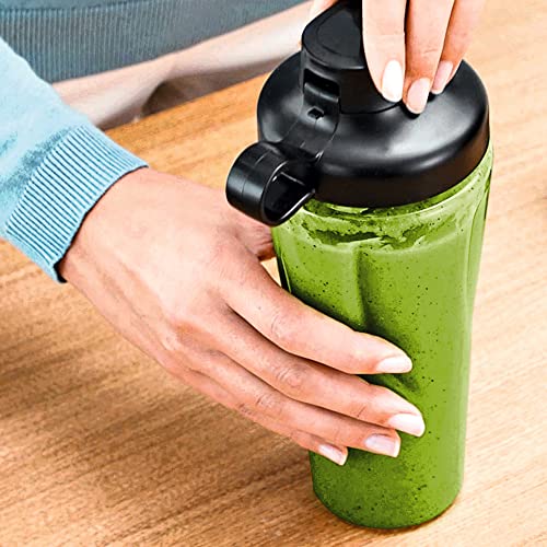 Bosch Smoothie ToGo-Flasche MMZBT01B, Zubehör, 600 ml, bruchsicher, robust, Trinkflasche mit Deckel, spülmaschinenfest, geschmacksneutral – Ansicht 4