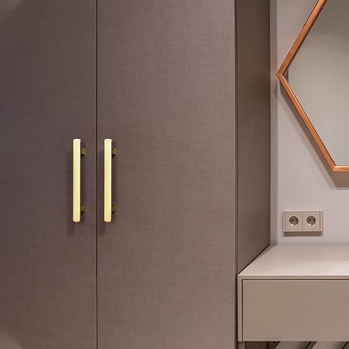 Miniatura 5 de Goo-Ki Manijas rectangulares retro de aleación de zinc de latón antiguo  3.78 pulgadas (3.780 in) agujero central de lujo accesorios para gabinete