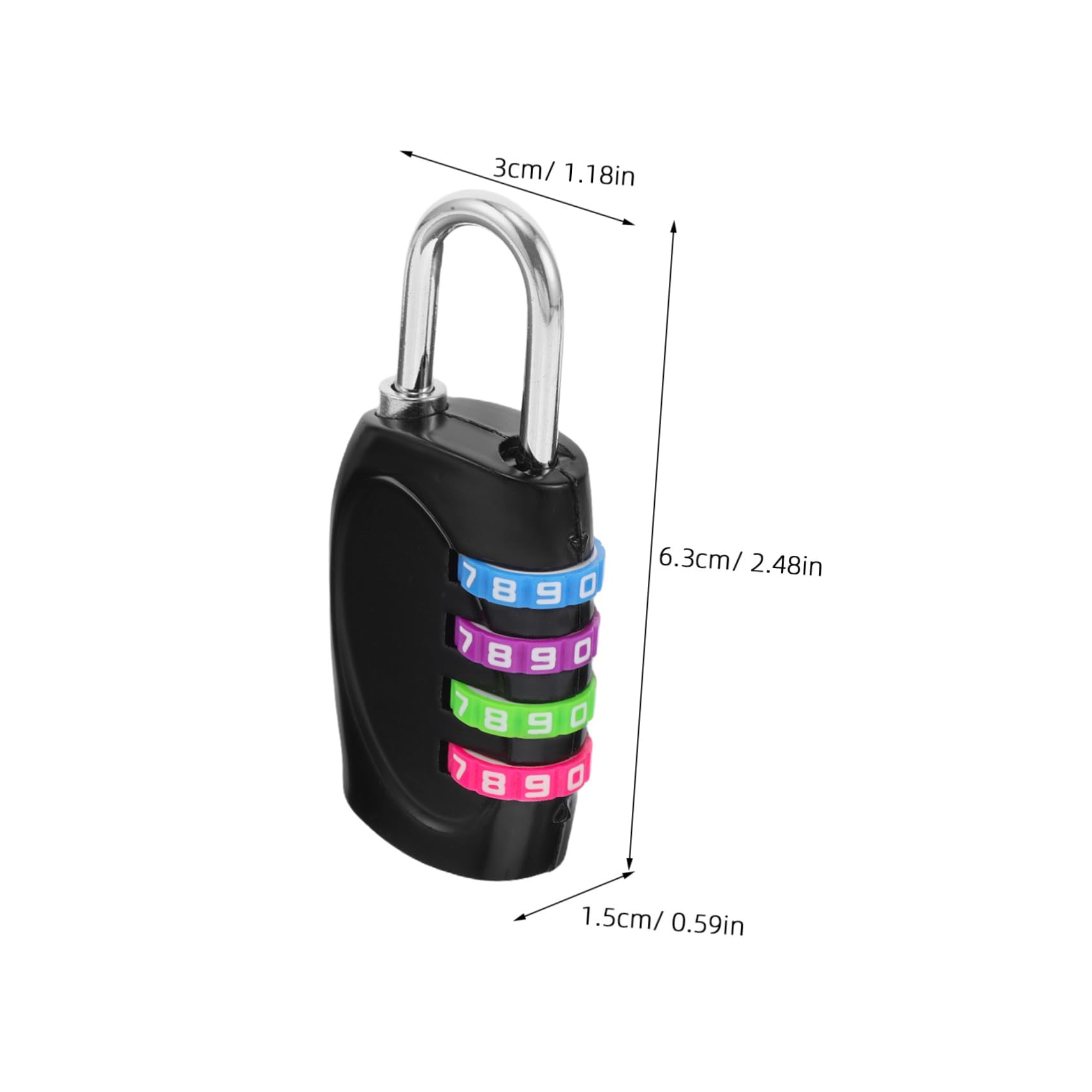 STOBAZA Weatherproof Outdoor Combination Lock Resettable Padlock for Gym Gate Luggage Steel Zinc Alloy Construction 10 000 Combinations