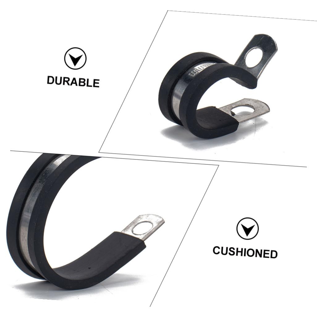 Veemoon Colliers De Serrage Pour Tuyaux 45 Pièces Colliers En Forme De R Pour Radiateur Usage Domestique Et Marin
