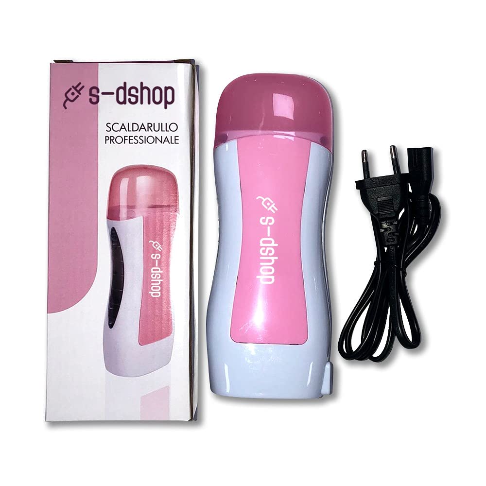Kit de cera caliente para depilación de cera, 6 recambios de rodillo de cera profesional Depilia liposoluble, tiras de depilación para hombre y mujer, aceite para después de cera depilatoria (Titanio)
