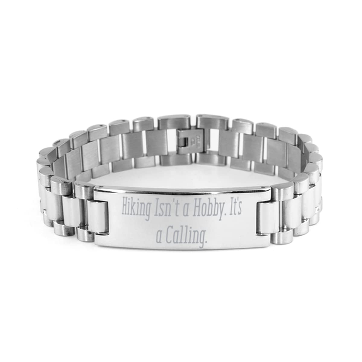 Hiking Isn't a Hobby. It's a Calling. Ladder Bracelet, Hiking Engraved Bracelet, Motivational Gifts for Hiking, Hiking Boots, Hiking Backpack, Hiking Socks, Hiking hat, Hiking Poles, Hiking GPS