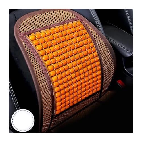 Funda de cuentas de madera para asiento de coche y soporte lumbar de verano