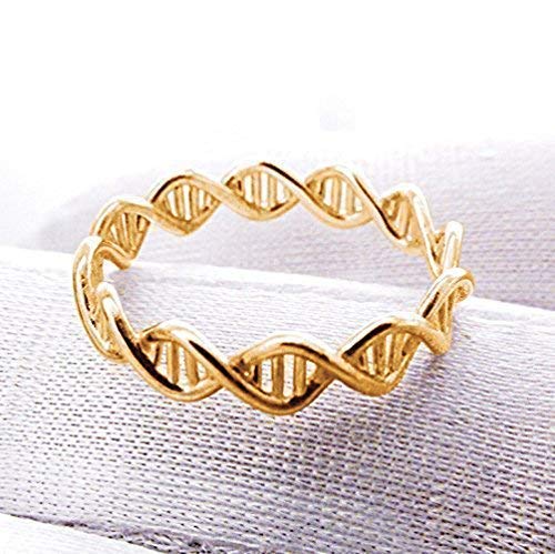 The Ring Of Life DNA Molecule Ring in Solid 14k Yellow Gold for Science Chemistry and Biology by Scu The Ring Of Life DNA Molecule Ring in Solid 14k Yellow Gold for Science Chemistry and Biology by Scu