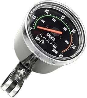 RYOZAI Tachometer Odometer Mechanical Speedometer Universal Classical Bike Cycling Odometer Stopwatch Waterproof Bicycle Tachometer Gauge