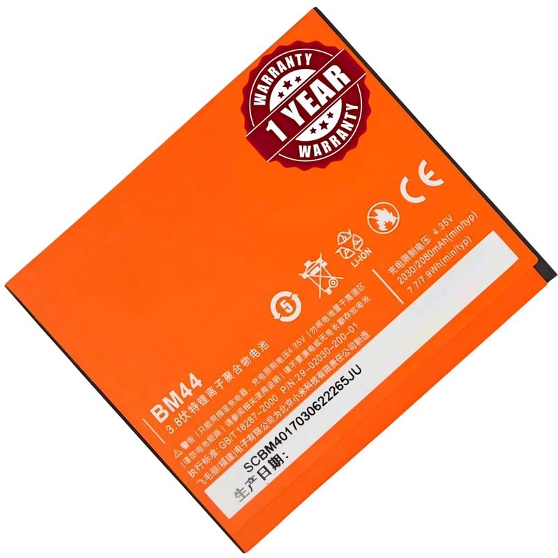 Image of Original BM44 Battery Compatible for Xiaomi Redmi 2 | Redmi 2A | Redmi 2 Prime - (2200mAh) - 1 Year Warranty BC46