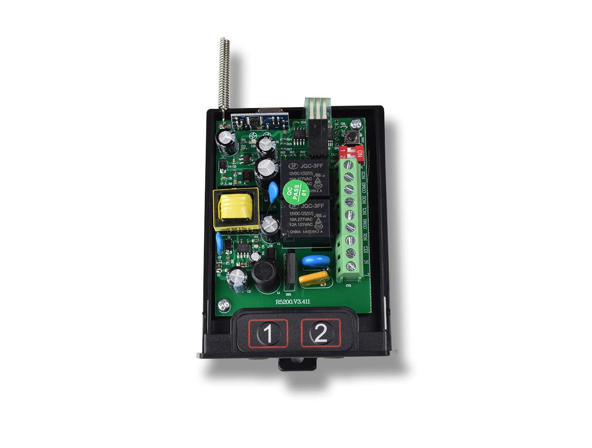 SCHARTEC® Lot de 5 récepteurs radio universels 230 V avec télécommande - 433 MHz - Avec émetteur manuel