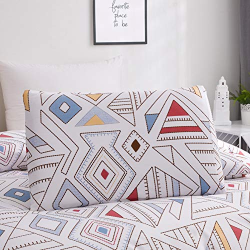Getiann Soft Bedding Duvet Cover Set King White Kid Comforter Cover 104"X90" With 2 Pillow Shams Geometry Bedding Set Hotel Quality #TOP3