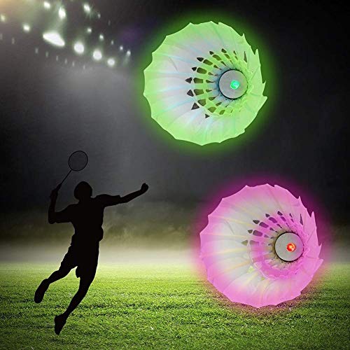 Yyzp 6-Pack Led Badminton Shuttlecocks, Badminton Birdies Glow In The Dark Birdie Badminton Set For Outdoor/Indoor Lighting Sport Activities Game #TOP4