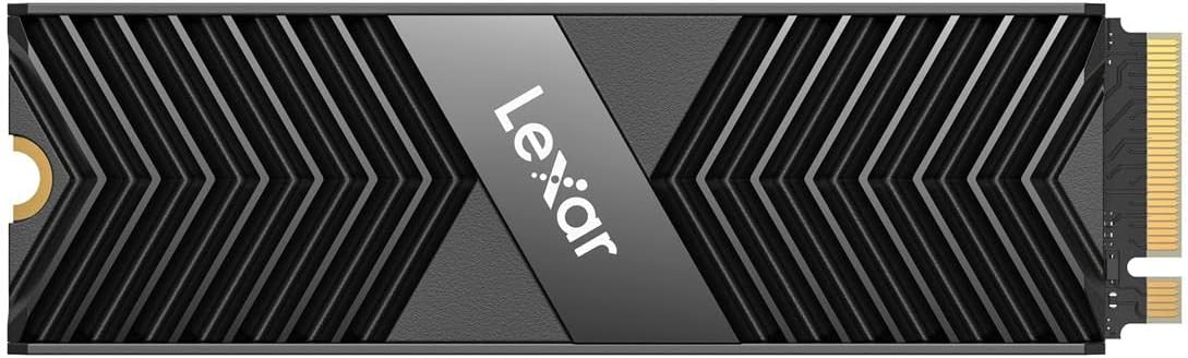 Lexar 512GB Professional NM800 PRO SSD with Heatsink PCIe Gen4 NVMe M.2 2280 Internal Solid State Drive, Up to 7450/3500 MB/s Read/Write, for PS5, Gamers and Creators, Black LNM800P512G-RN8NG