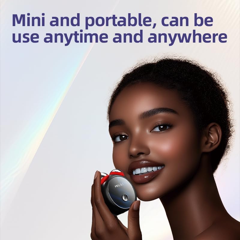 3-in-1 Skin Care Tools,Microcurrent Facial Device, Face Neck Lift Device, Double Roller Facial Massager, Promote Skin Care Absorption, Light Lines (White) - Image 4