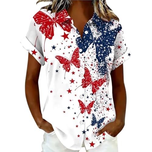 Chemise manches courtes imprimée élégante d'été pour le quotidien et les fêtes