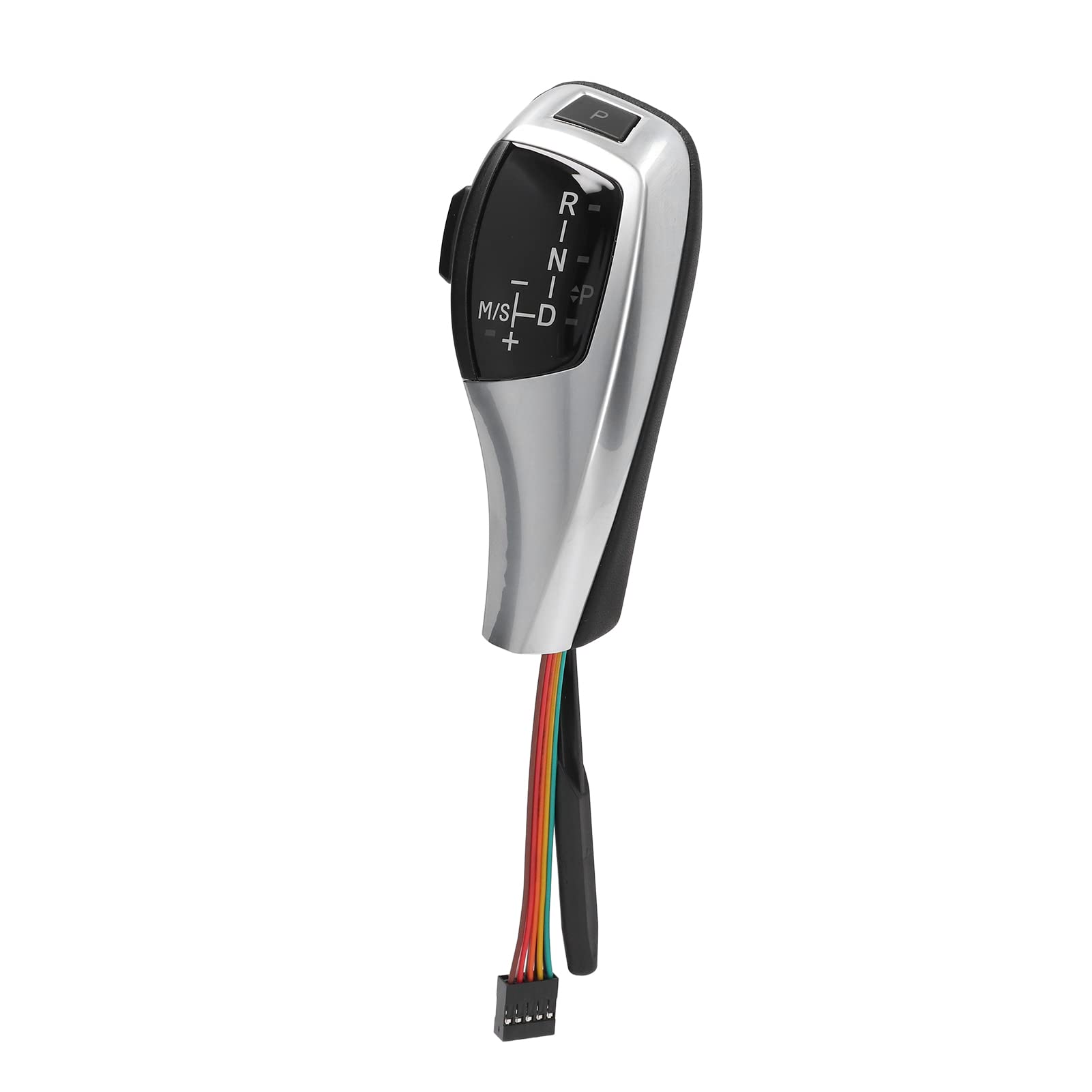 Zestaw do Modernizacji Dźwigni Zmiany Biegów LED z Przyciskiem Start Stop E60 E61 E46 LHD (Posrebrzane)