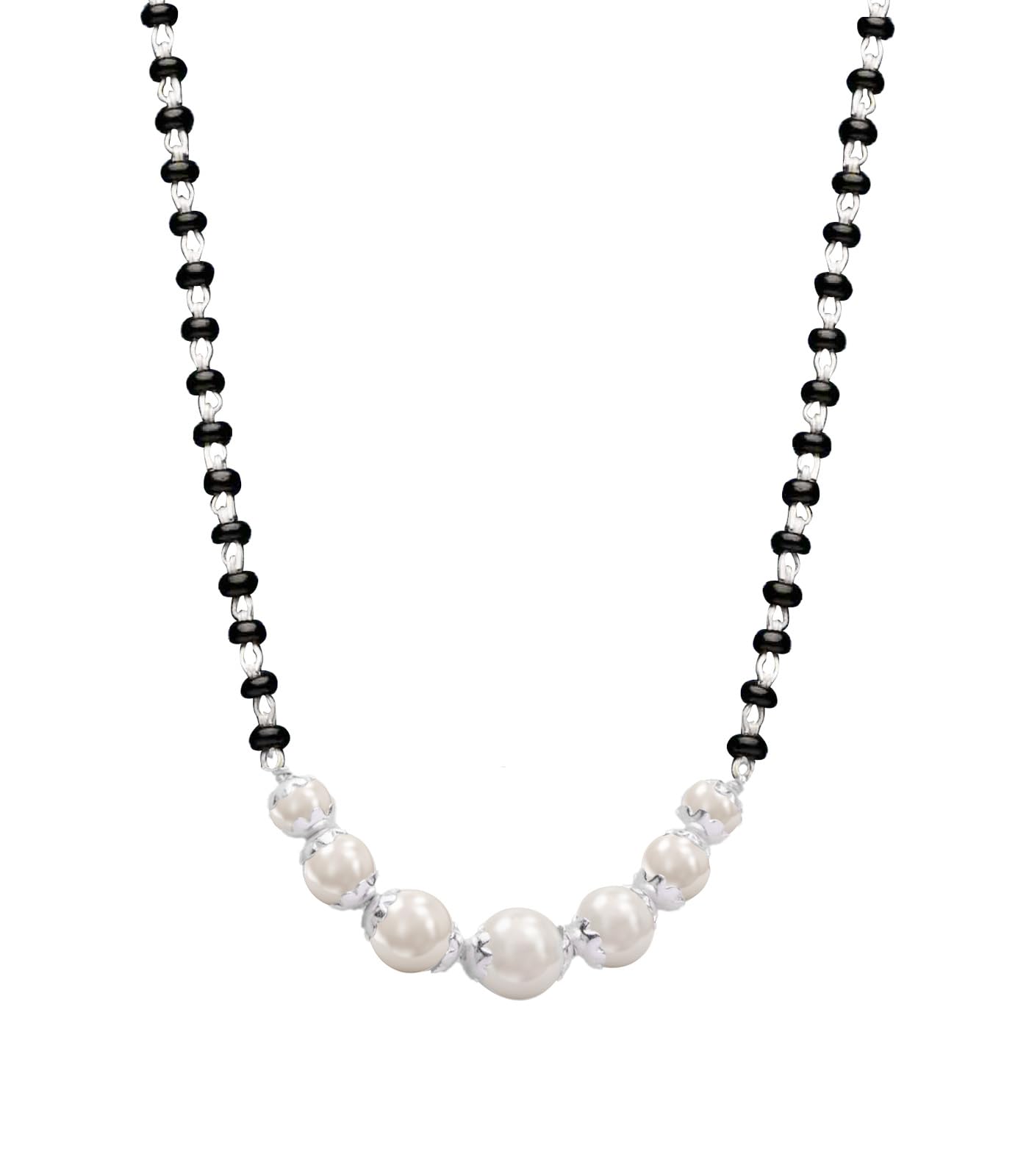 Gargi by P.N. Gadgil and Sons 925 Sterling Silver | String of Pearl Mangalsutra | Gift for Wife & Women | With Certificate of Authenticity and 925 Stamp (B0D46TRDZY) Amazon Price History, Amazon Price Tracker