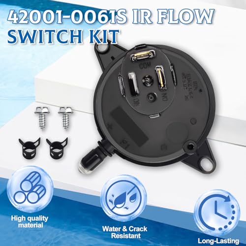 Yueidung Air Flow Switch Pressure Switch Electrical System Compatible with Pentair Pool Heater Parts 42001-0061S, Also Replacement for Pentair Mastertemp and Starite Max E Therm Pool and Spa Heater