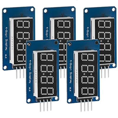 AZDelivery 5 x 4 Digitos 7-Segmentos Digital Tube Compatible con TM1637 LED Display Modulo con Clock Display Compatible con Arduino y Raspberry Pi con E-Book Incluido! | Ya disponible en tu tienda friki favorita! En mundofriki.es!