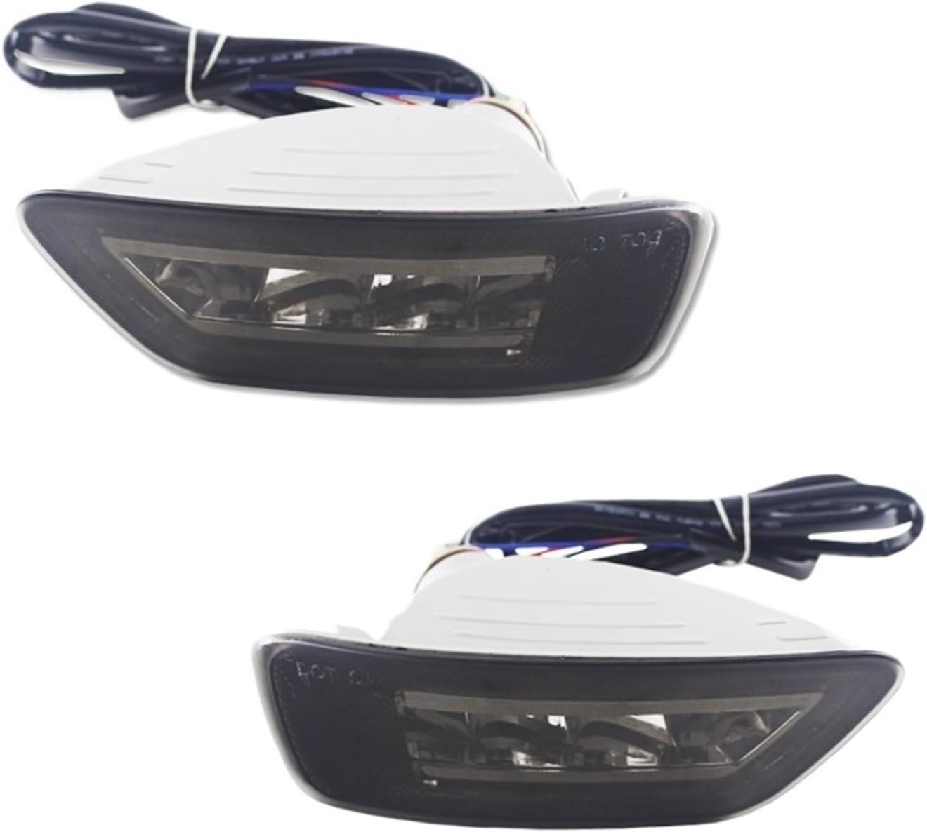 2pc Taillight Style LED Tail Lamp Assemblies 、Compatible With Jeep Grand Cherokee WK2 Compass & Compatible With Dodge Journey(Smoked lens)