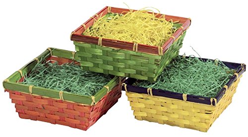 Preisvergleich Produktbild Osterkorb mit Gras viereckig