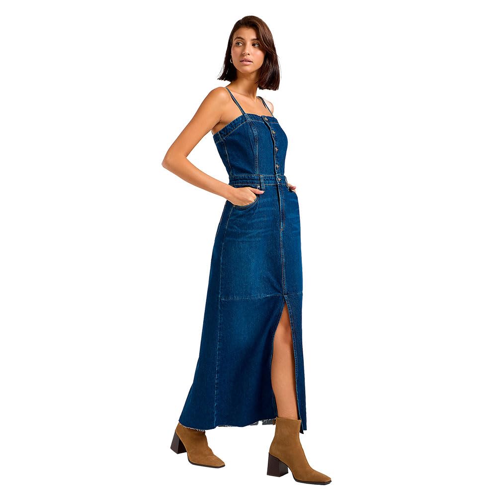 Lee Maxi Vestito In Denim, Dark Fusion, S-image