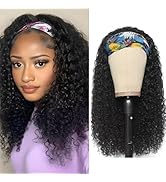 IFLY Perruque Bandeau Cheveux Humain Deep Perruque Femme Naturelle Densité de 150% Perruque Bresi...